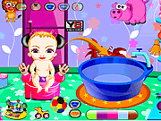 Gioco online Giochi di Bambini da Lavare - Sweet Baby Bathing